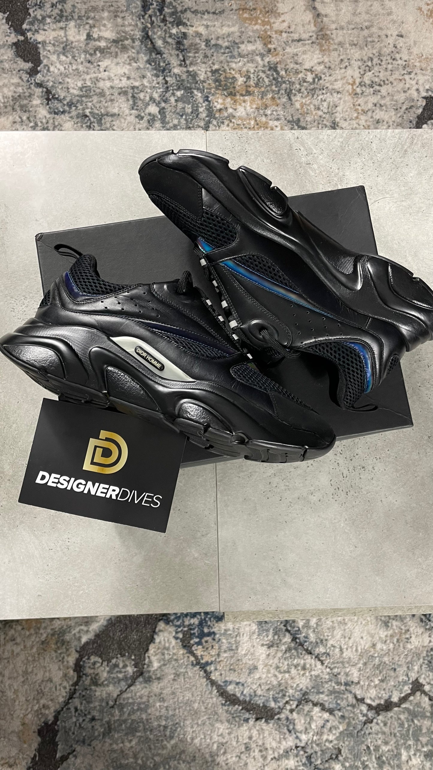 DIOR B22 - JET FUEL BLACK (Pre-owned) || SNEAKERS FOR MEN