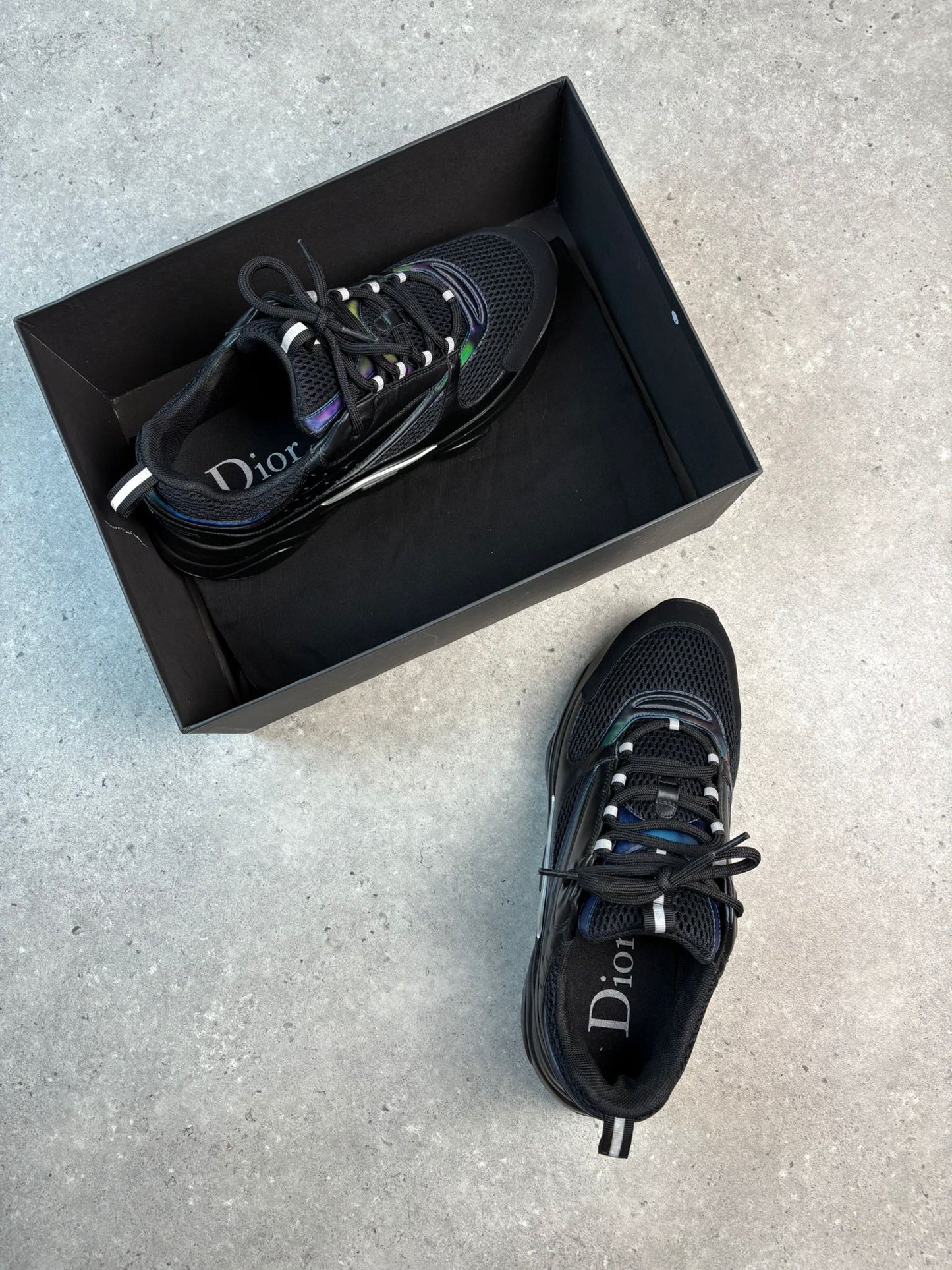 DIOR B22 - JET FUEL BLACK (Pre-owned) || SNEAKERS FOR MEN