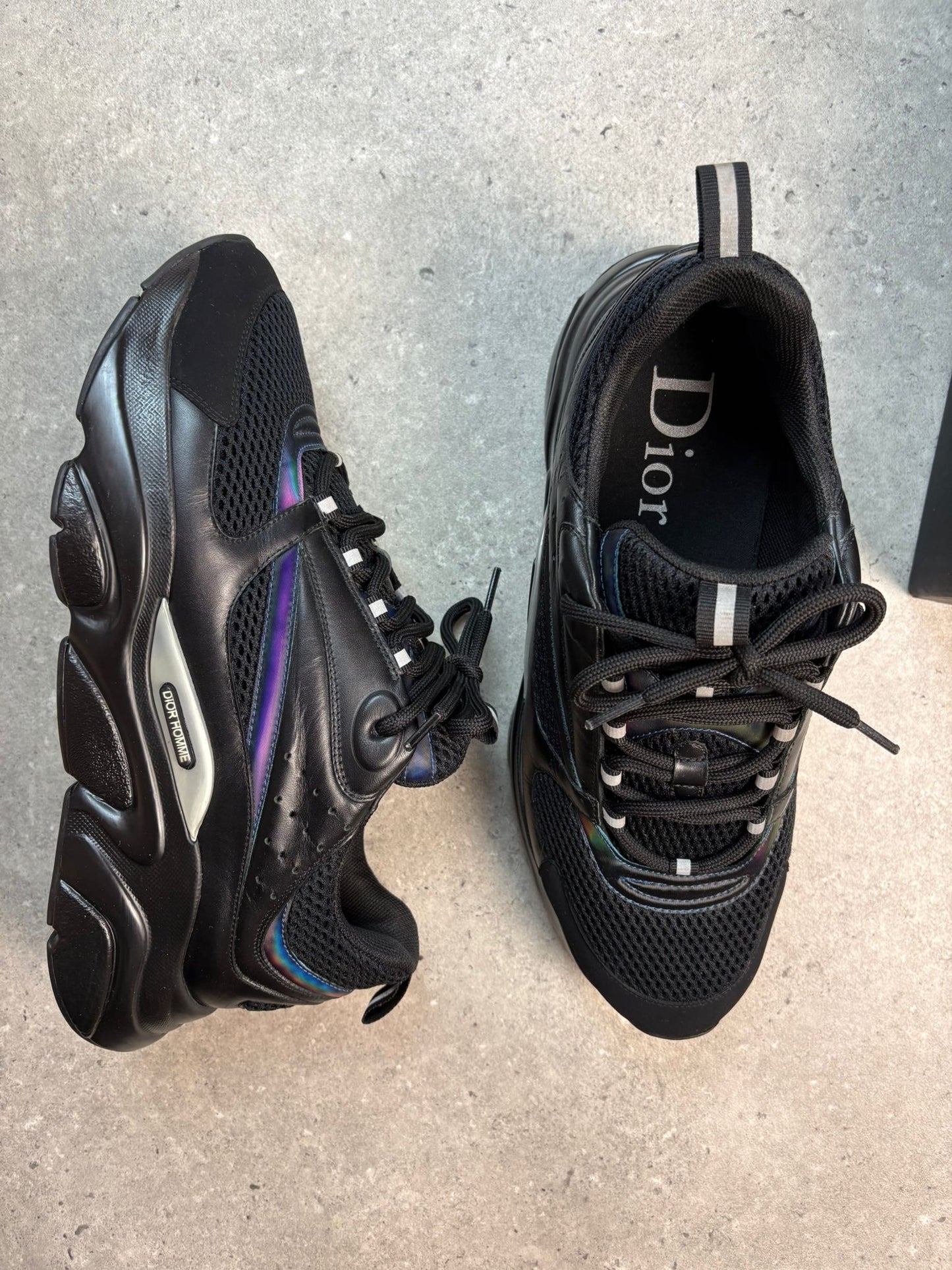 DIOR B22 - JET FUEL BLACK (Pre-owned) || SNEAKERS FOR MEN