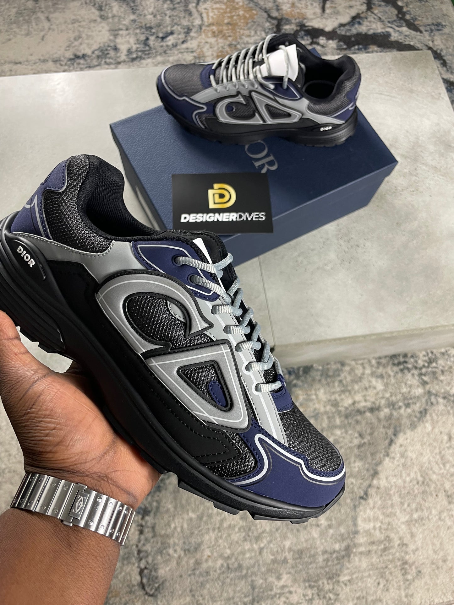 DIOR B30 - MESH BLACK & NAVY BLUE || SNEAKERS FOR MEN