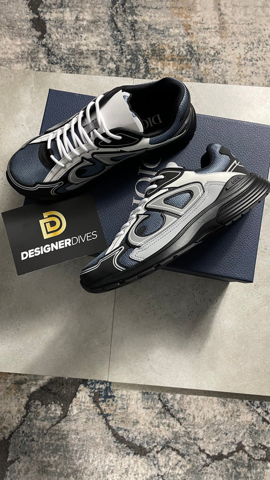DIOR B30 TRAINERS - ANTHRACITE BLUE || SNEAKERS FOR MEN