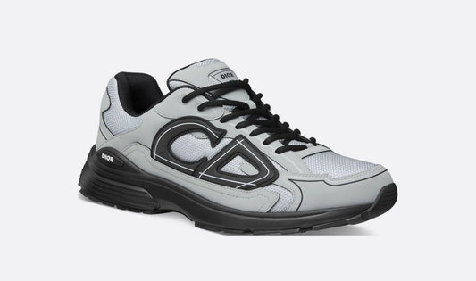 DIOR B30 TRAINERS - GREY/BLACK || SNEAKERS FOR MEN