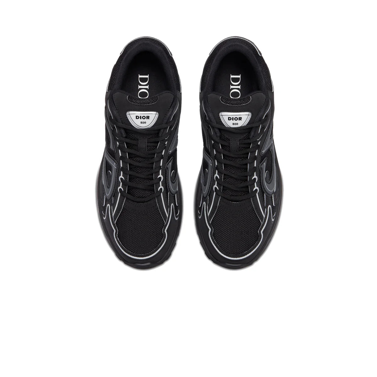 DIOR B30 TRAINERS - TRIPLE BLACK || SNEAKERS FOR MEN