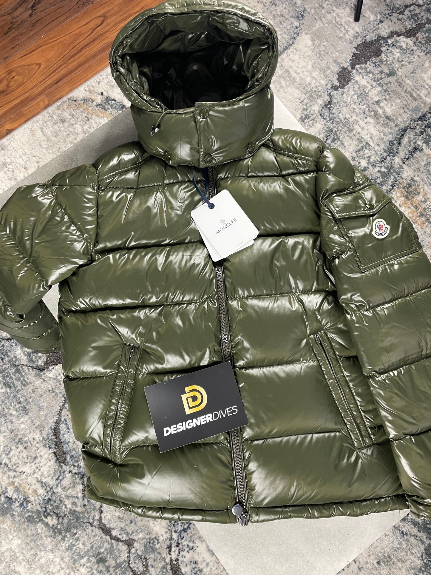 MONCLER MAYA - KHAKI NEW SEASON || DESIGNER JACKET