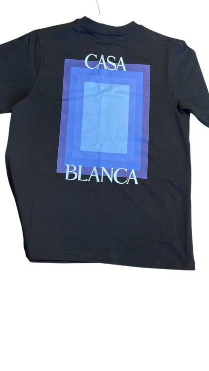 CASABLANCA DEGRADE SCREEN T-SHIRT - BLACK || SHIRT FOR MEN