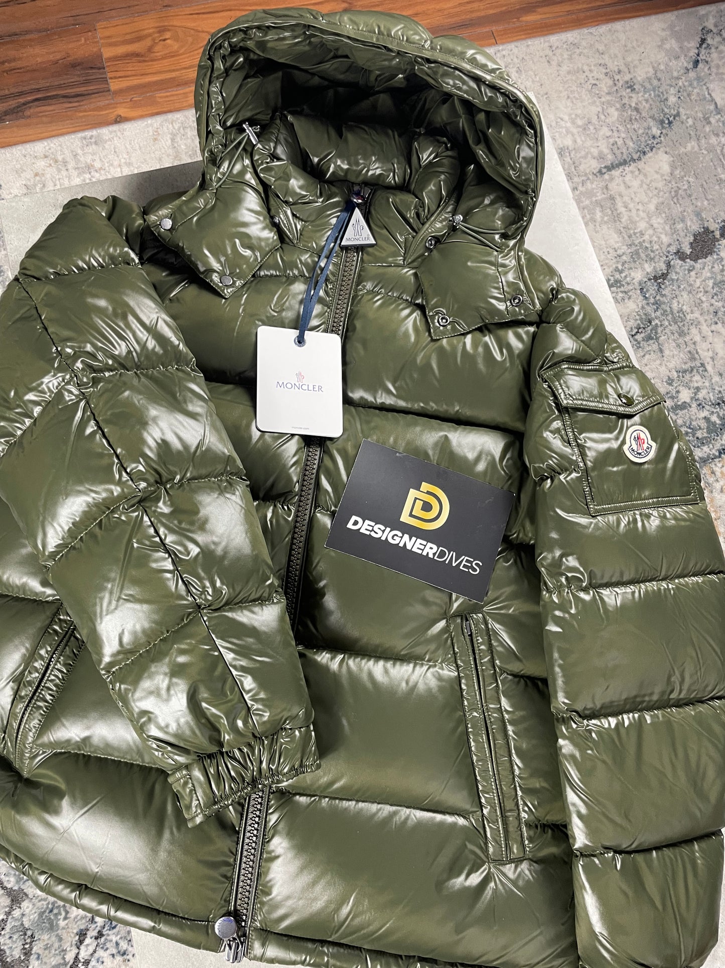 MONCLER MAYA - KHAKI NEW SEASON || DESIGNER JACKET