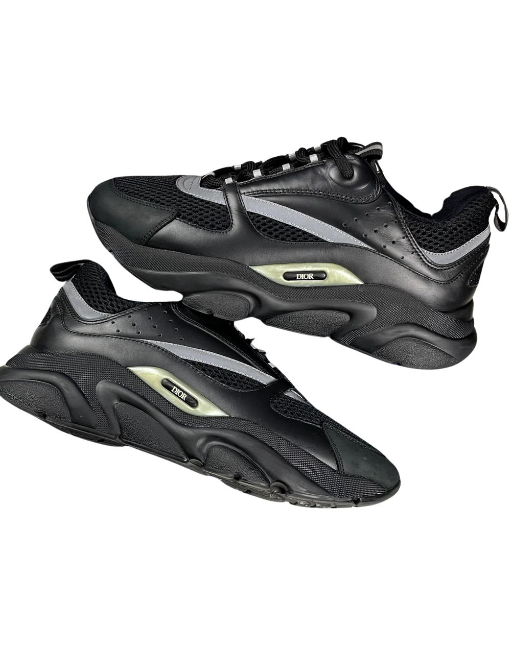 DIOR B22 TRAINERS - BLACK (PRE-OWNED) || SNEAKERS FOR MEN