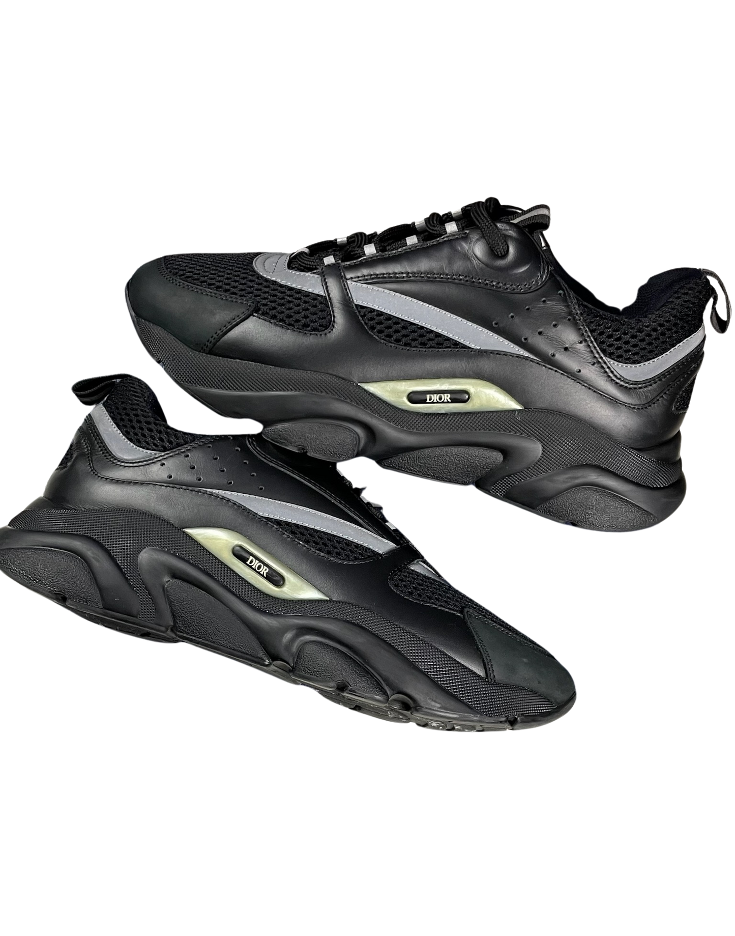 DIOR B22 TRAINERS - BLACK (PRE-OWNED) || SNEAKERS FOR MEN