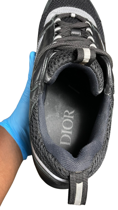 DIOR B22 TRAINERS - BLACK (PRE-OWNED) || SNEAKERS FOR MEN