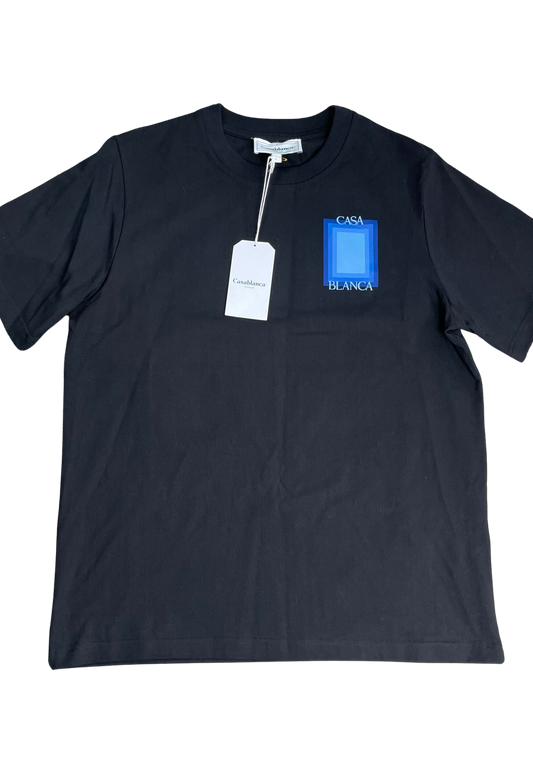 CASABLANCA DEGRADE SCREEN T-SHIRT - BLACK || SHIRT FOR MEN