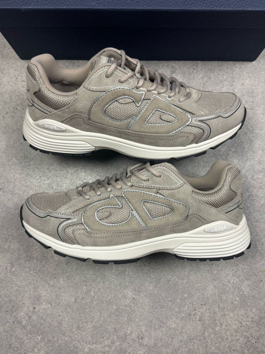 DIOR B30 TRAINERS - GREY SUEDE|| SNEAKERS FOR MEN