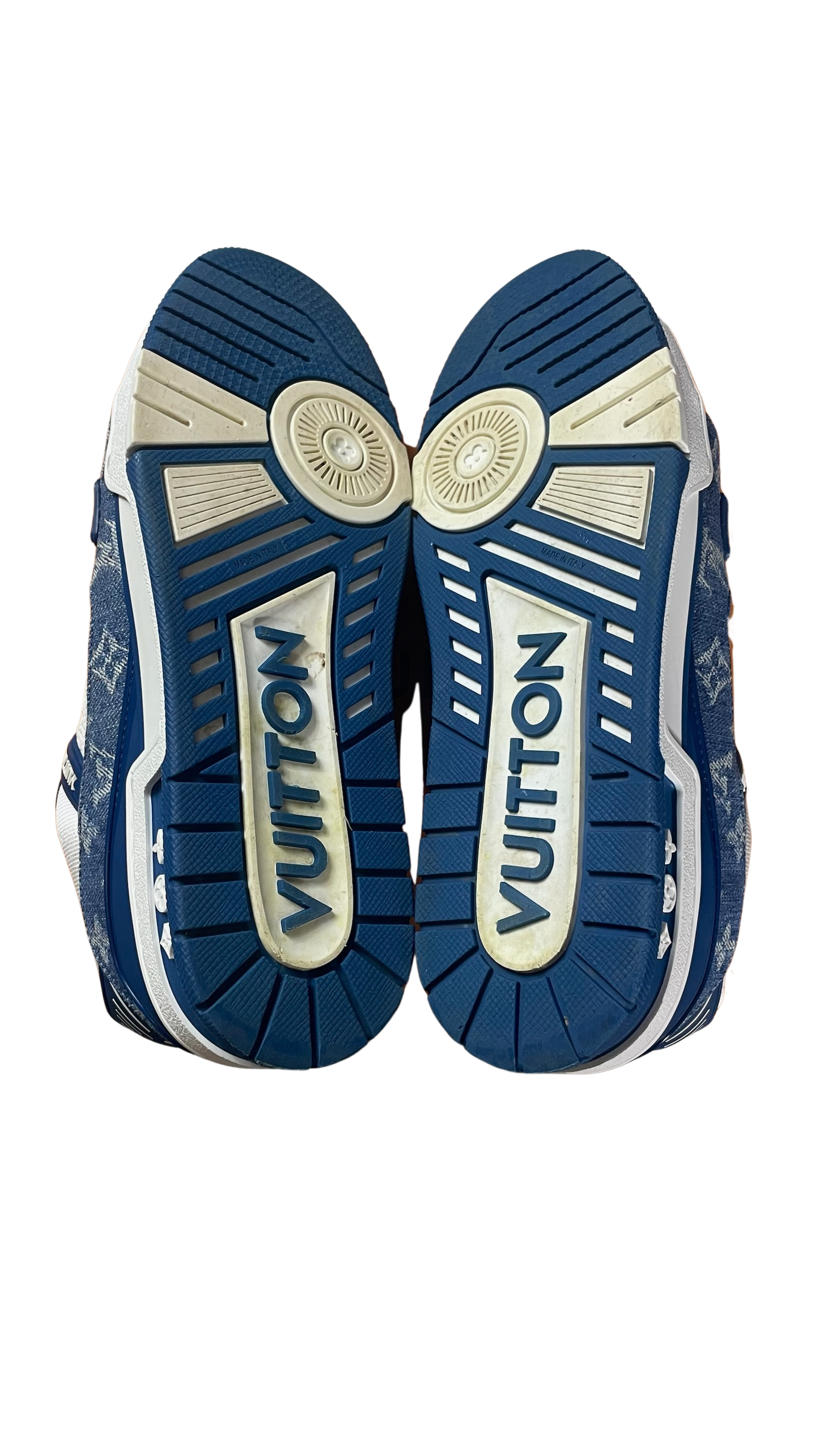 LV DENIM TRAINERS - BLUE (PRE-OWNED) || SNEAKERS FOR MEN