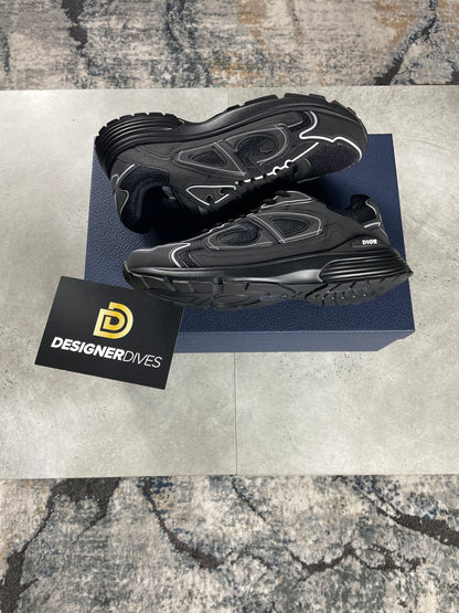 DIOR B30 TRAINERS - TRIPLE BLACK || SNEAKERS FOR MEN