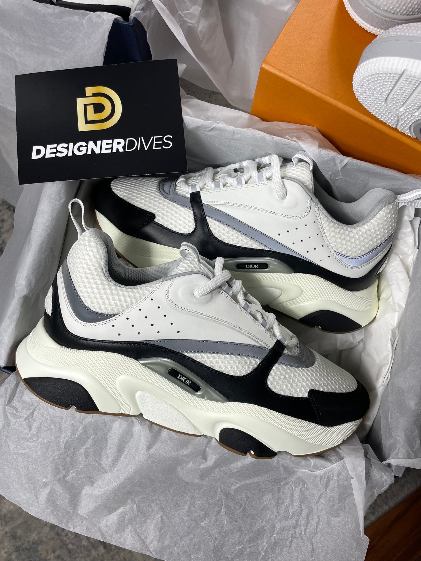 DIOR B22 - WHITE & BLACK || SNEAKERS FOR MEN