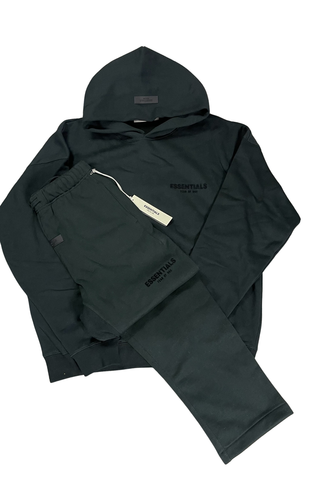 FEAR OF GOD ESSENTIALS TRACKSUIT - LIMO BLACK (SS22) || DESIGNER TRACKSUIT