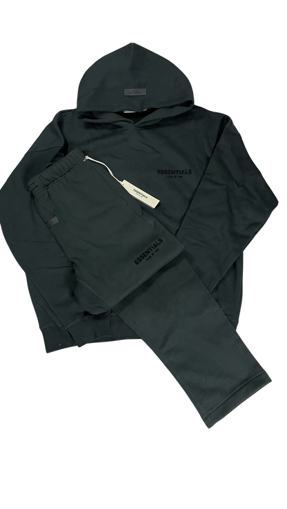 FEAR OF GOD ESSENTIALS TRACKSUIT - LIMO BLACK || DESIGNER TRACKSUIT