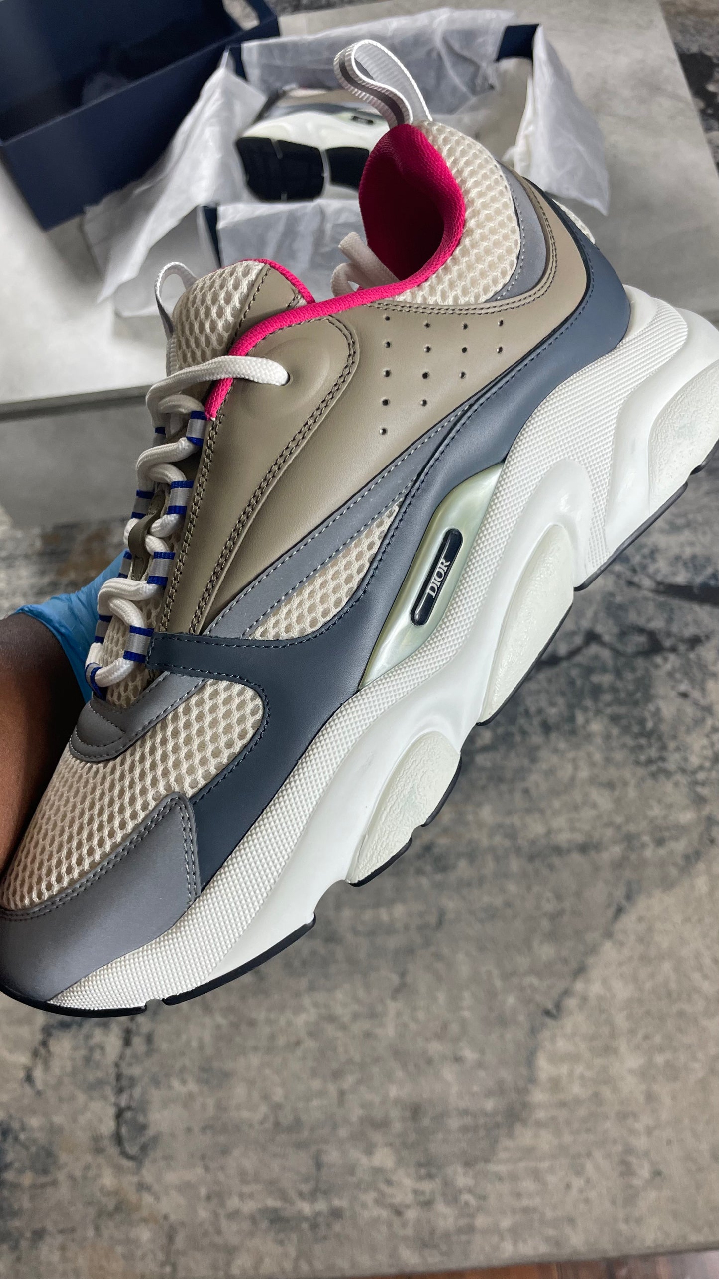 DIOR B22 - CALF MESH (Pre-owned) || SNEAKERS FOR MEN