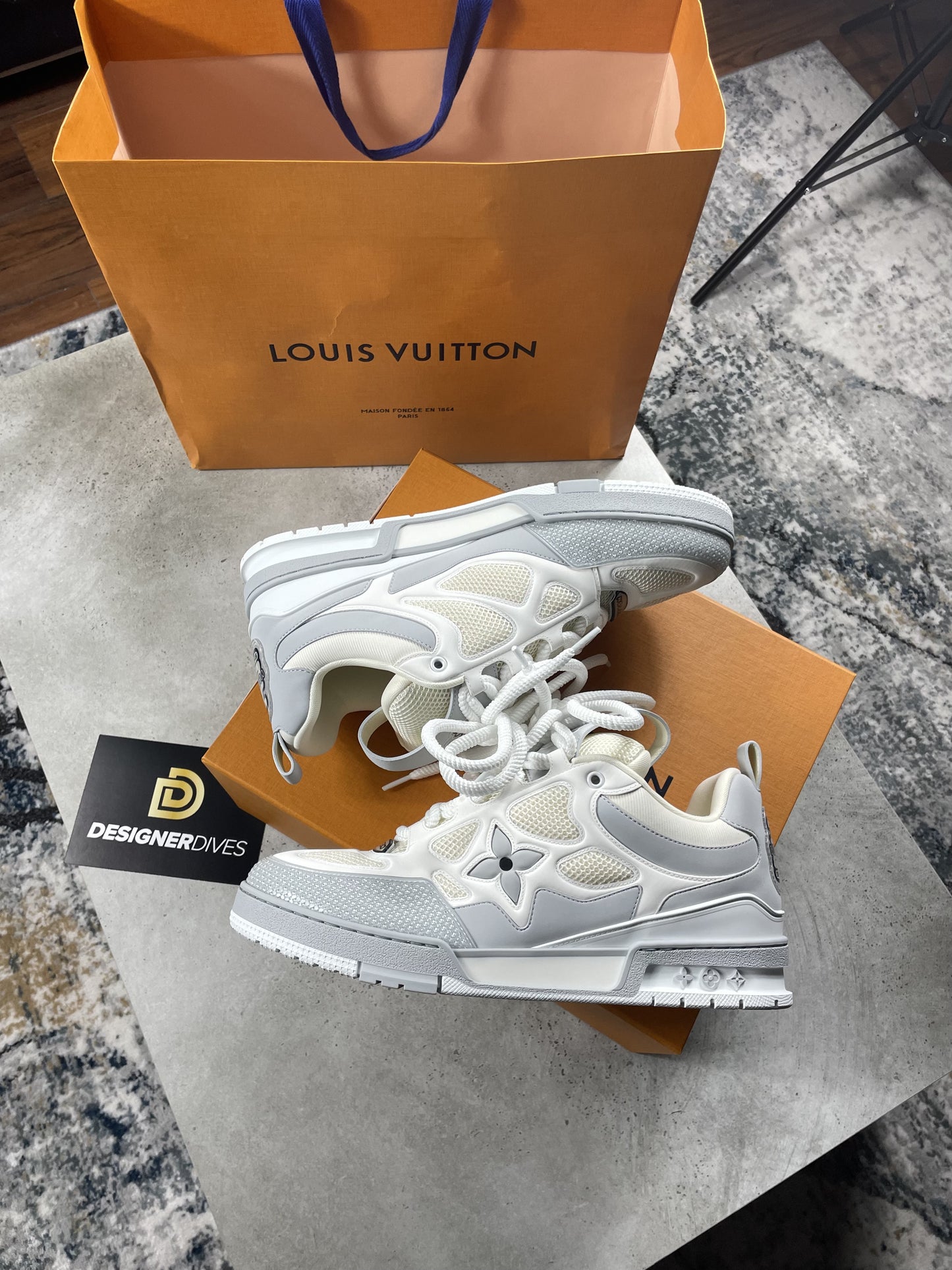 LV SKATE TRAINERS - GREY *NEW SEASON* || SNEAKERS FOR MEN