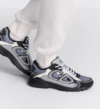 DIOR B30 TRAINERS - ANTHRACITE BLUE || SNEAKERS FOR MEN