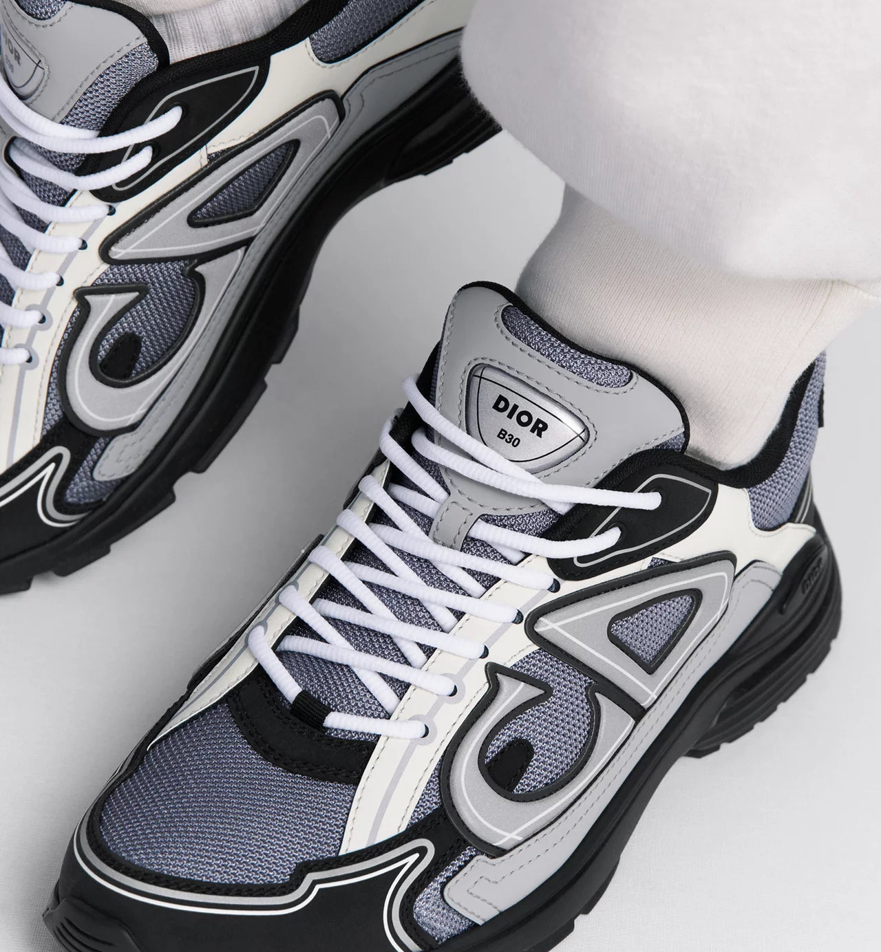 DIOR B30 TRAINERS - ANTHRACITE BLUE || SNEAKERS FOR MEN