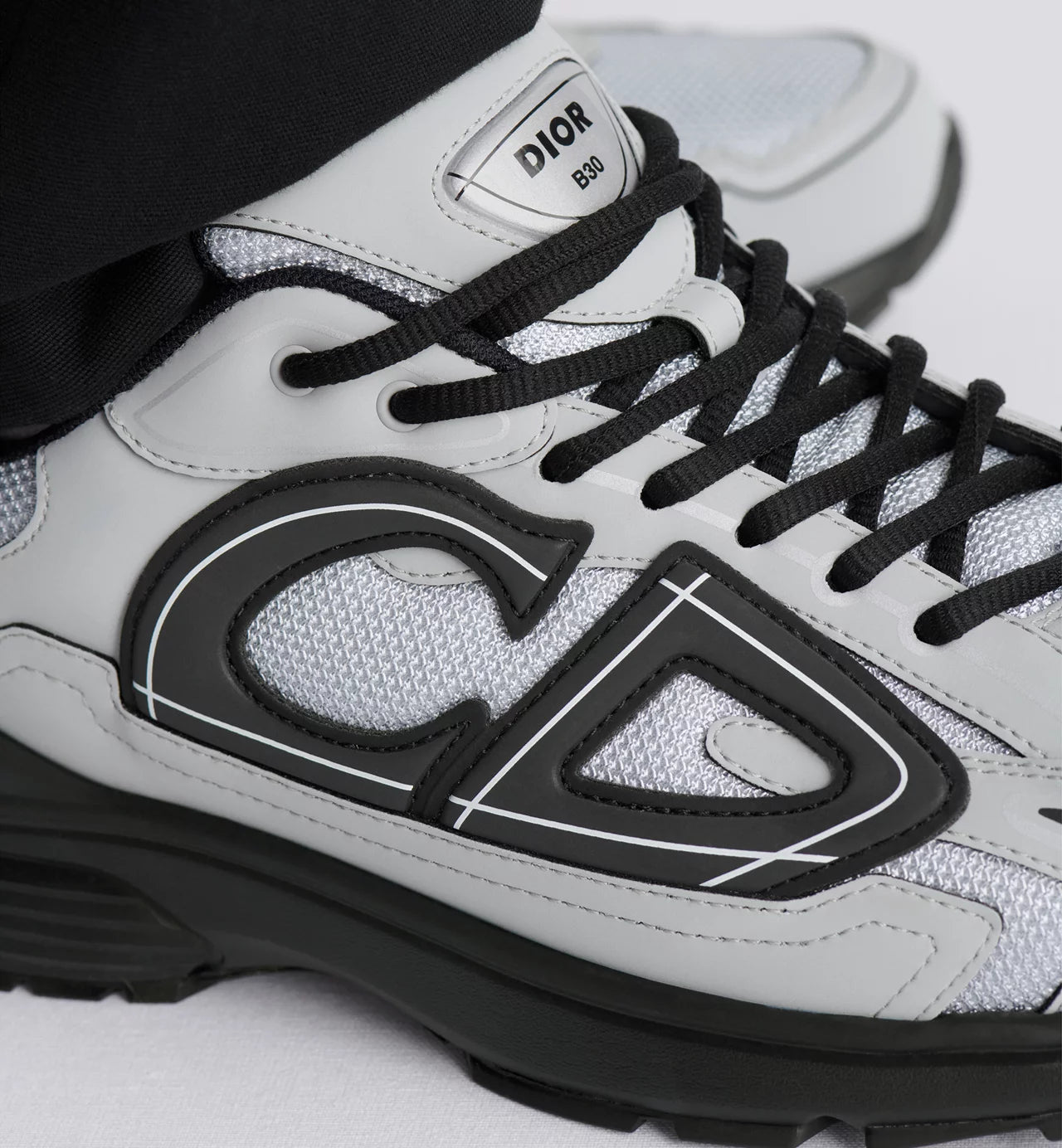 DIOR B30 TRAINERS - GREY & BLACK || SNEAKERS FOR MEN