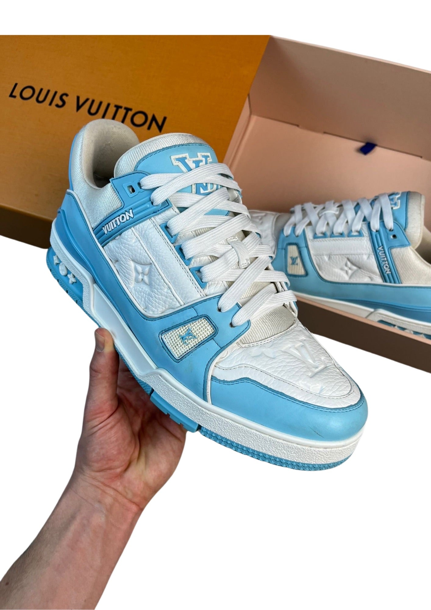 LV MONOGRAM TRAINERS (PRE-OWNED) || SNEAKERS FOR MEN