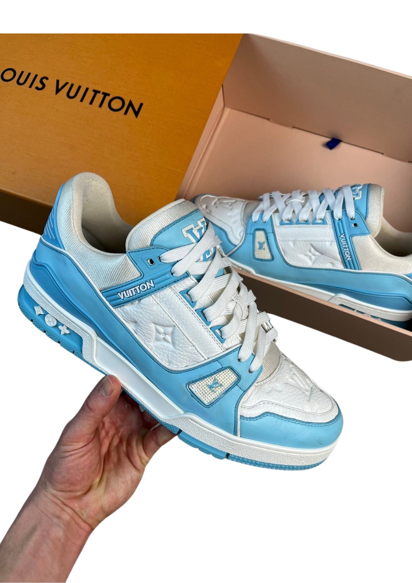 LV MONOGRAM TRAINERS (PRE-OWNED) || SNEAKERS FOR MEN