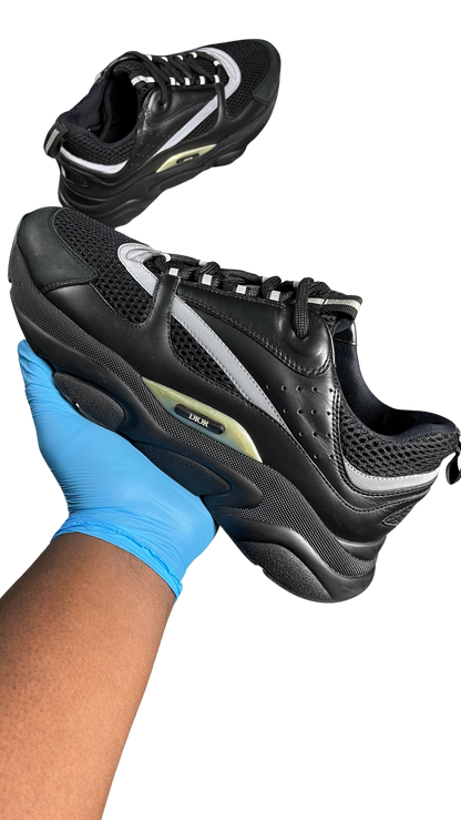 DIOR B22 TRAINERS - BLACK (PRE-OWNED) || SNEAKERS FOR MEN