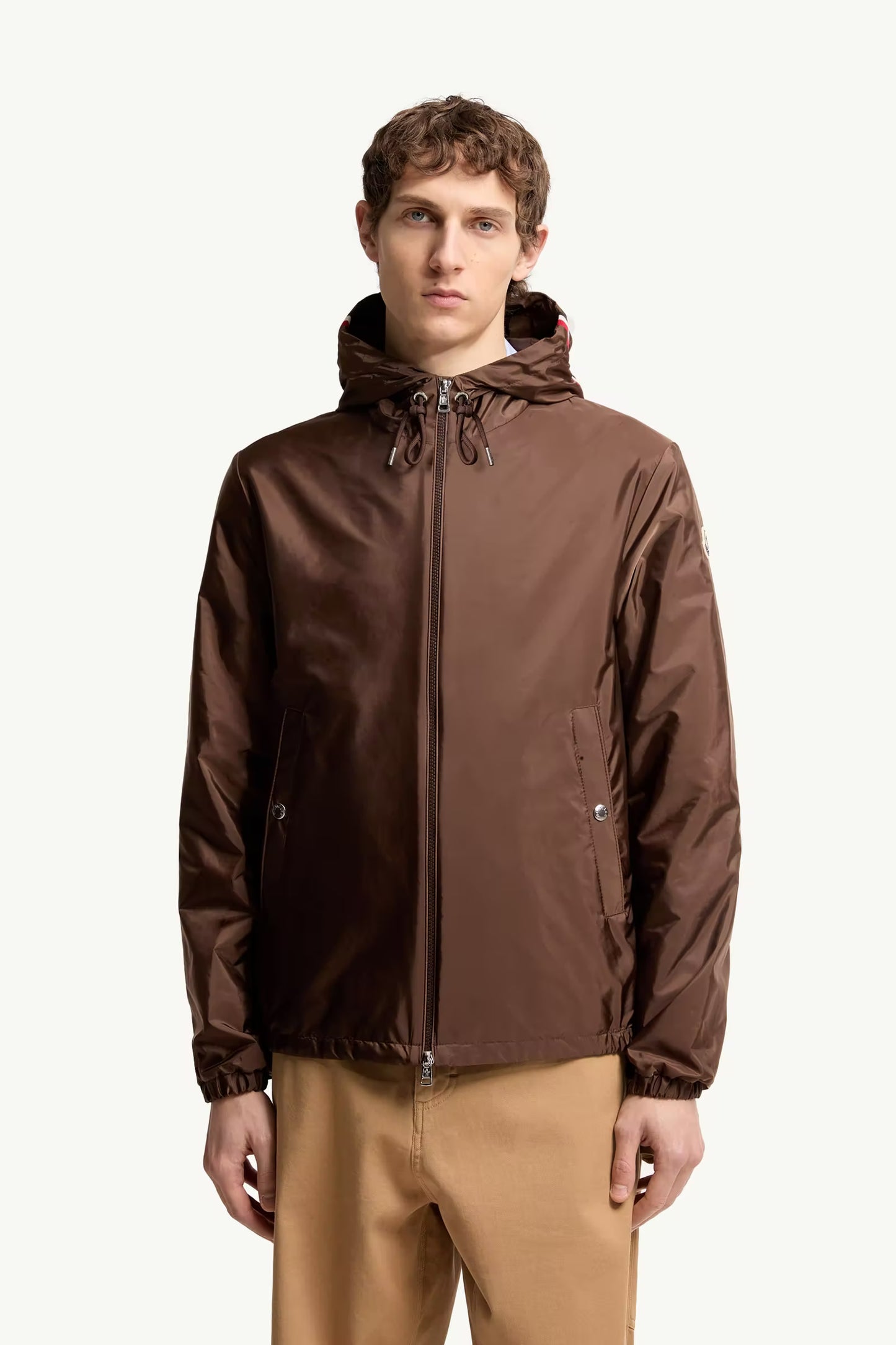 MONCLER GRIMPEURS WINDBREAKER - BROWN || DESIGNER JACKET