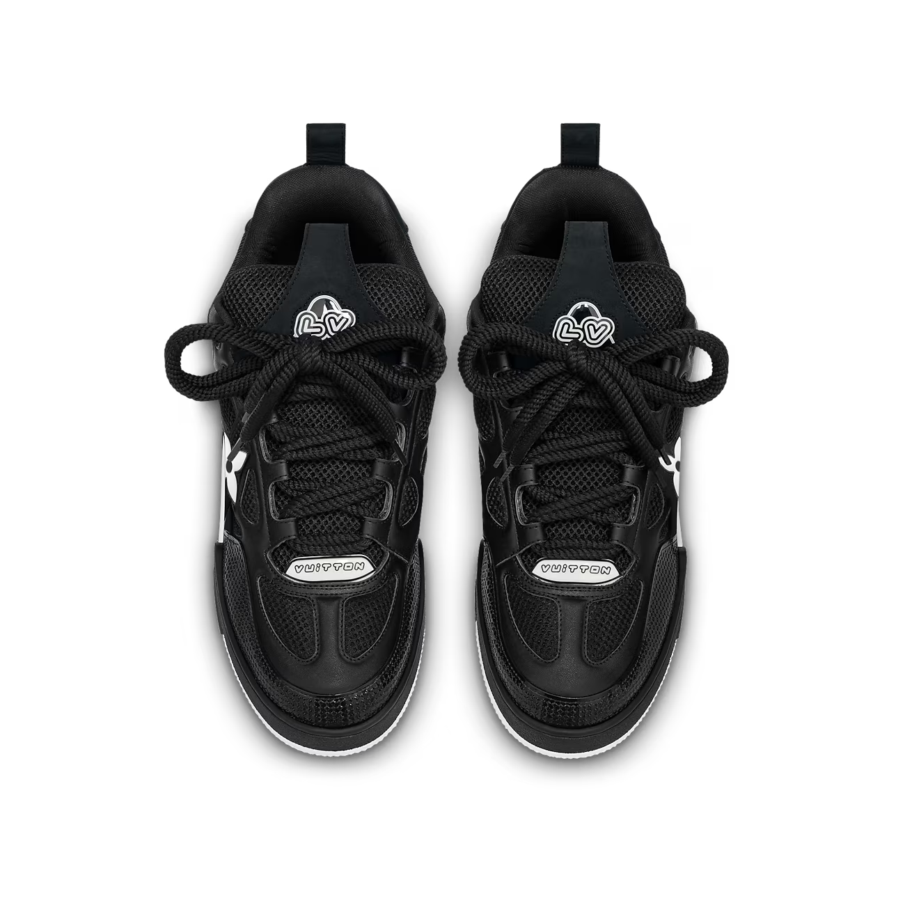 LV SKATE TRAINERS - BLACK & WHITE || SNEAKERS FOR MEN