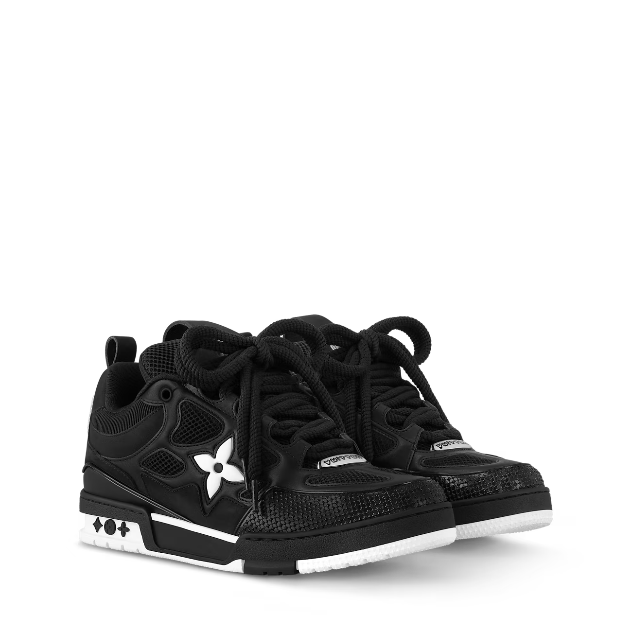 LV SKATE TRAINERS - BLACK & WHITE || SNEAKERS FOR MEN
