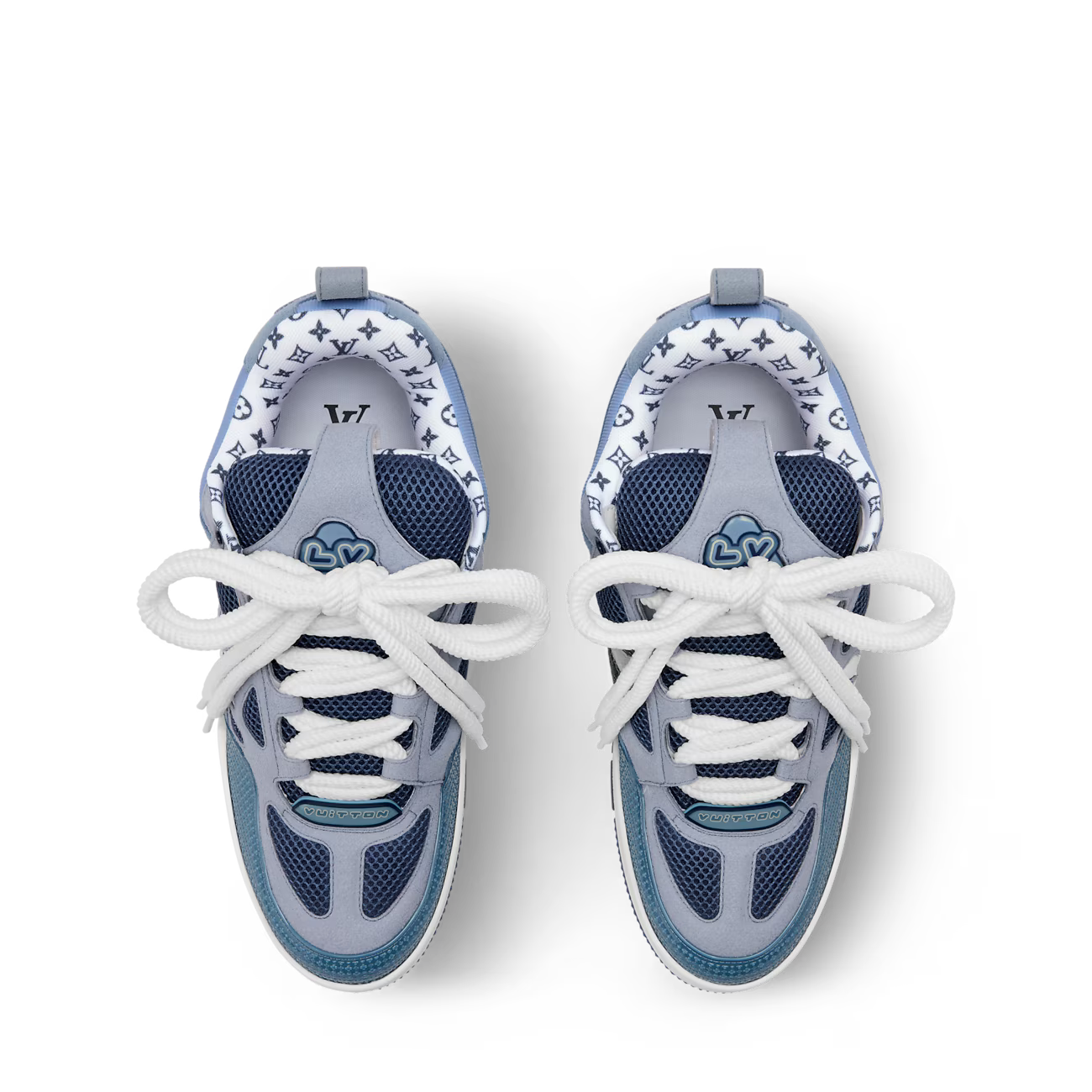 LV SKATE TRAINERS - BLUE SUEDE || SNEAKERS FOR MEN