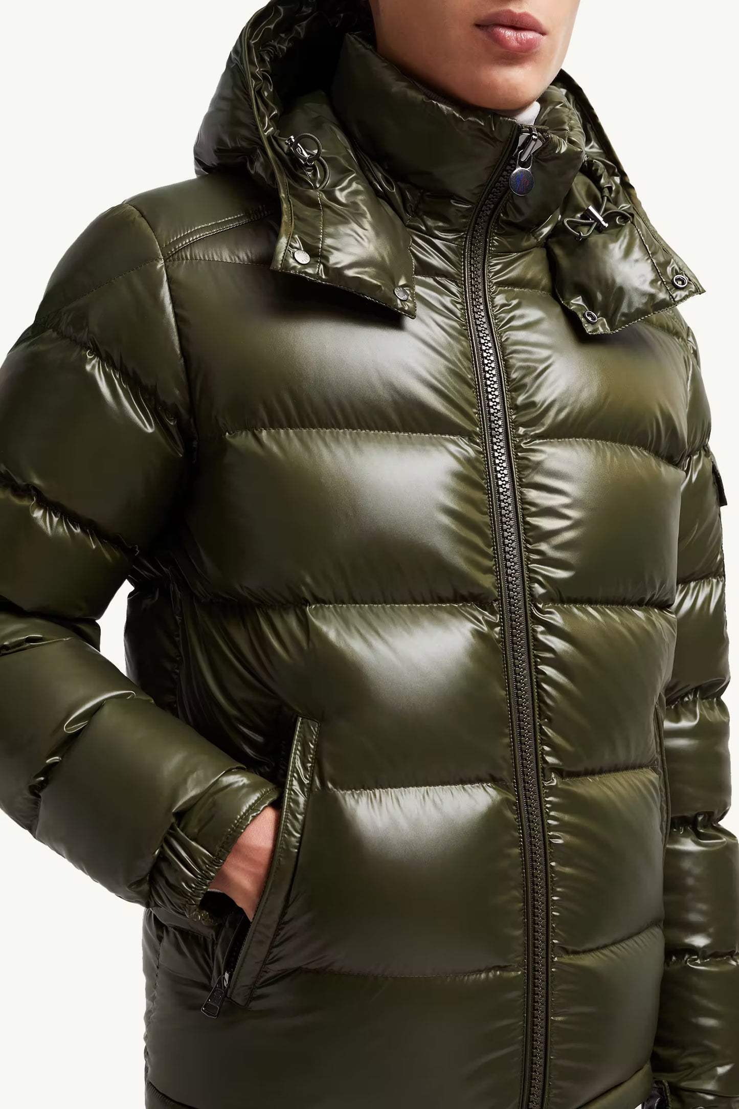 MONCLER MAYA - OLIVE GREEN || DESIGNER JACKET
