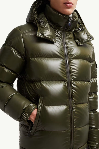 MONCLER MAYA - OLIVE GREEN || DESIGNER JACKET