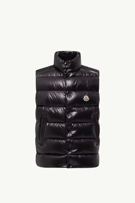 MONCLER TIBB DOWN GILET - BLACK || DESIGNER JACKET