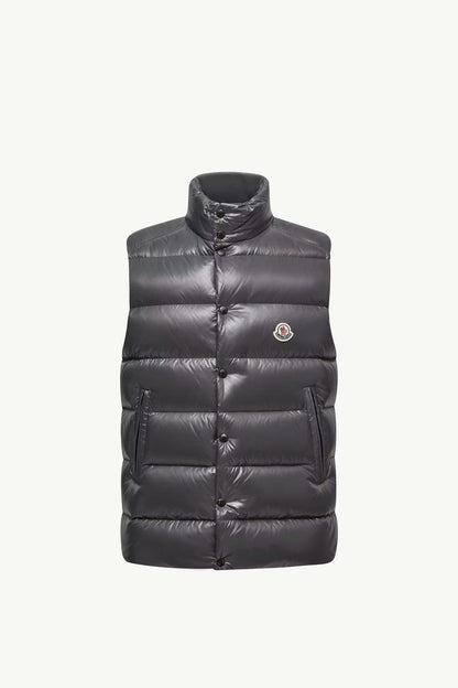MONCLER TIBB DOWN GILET - GREY || DESIGNER JACKET