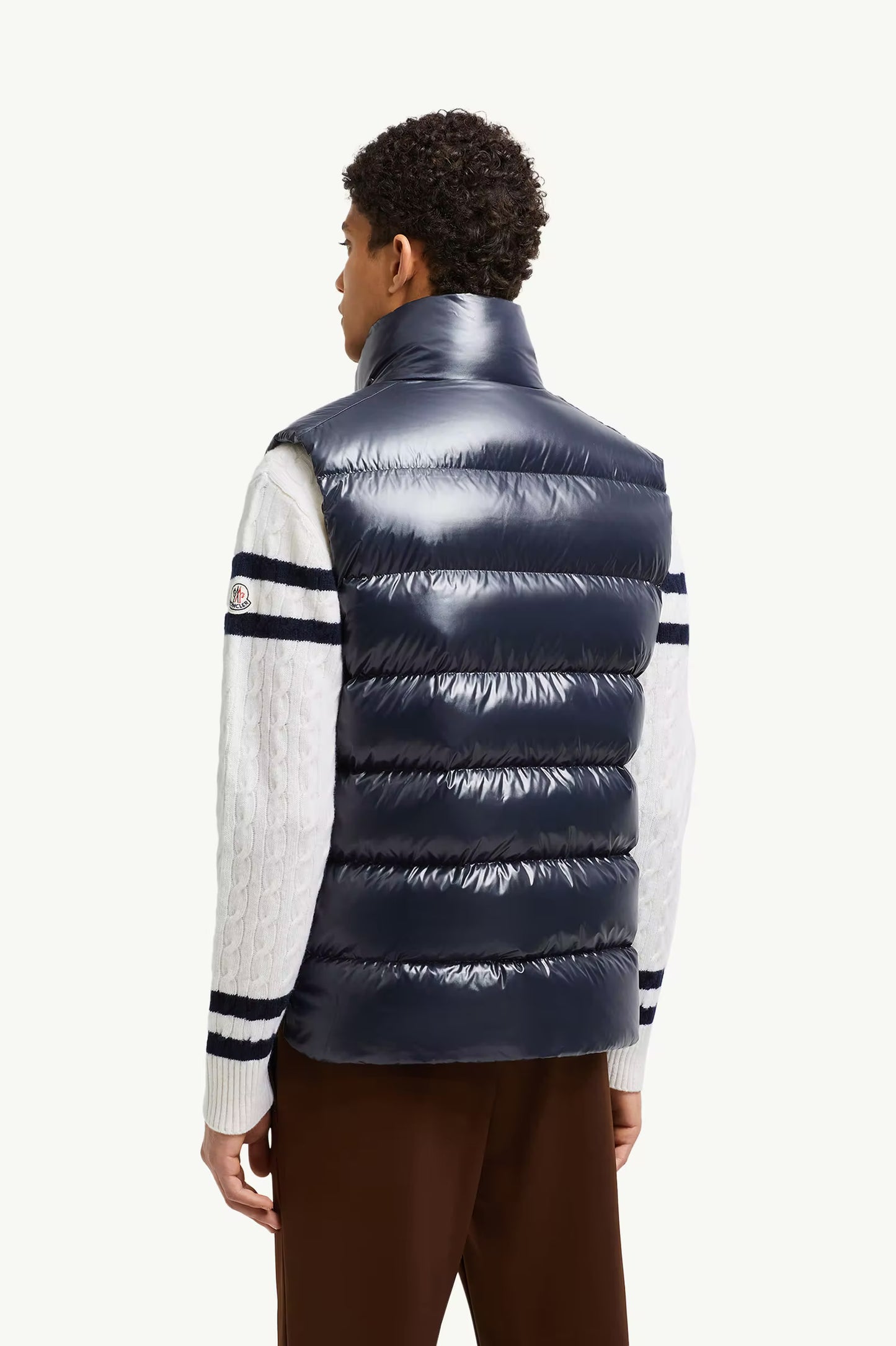 MONCLER TIBB DOWN GILET - NAVY || DESIGNER JACKET